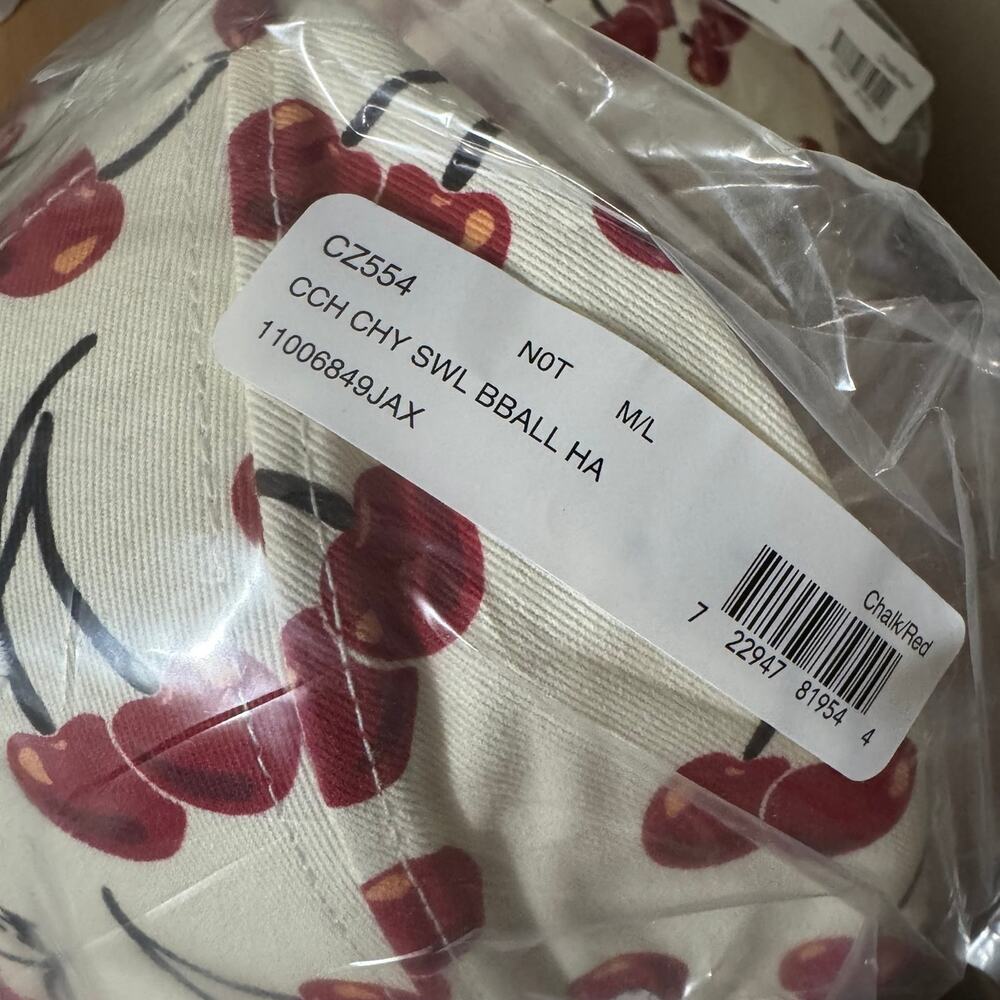 ๐ Coach Cherry Swirl Print Baseball Hat - Picture 8 of 10